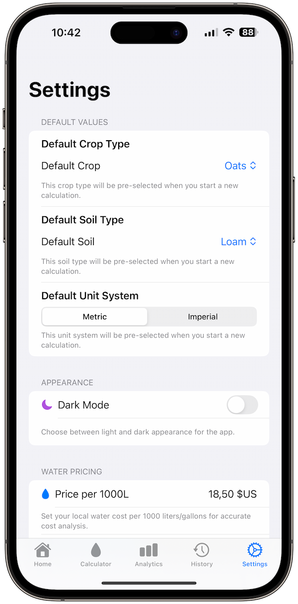 irrigation-calculator screenshot 7